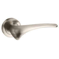 Mediterranean Marseille Lever Door Handle on Round Rose