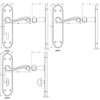 Marlow Suite Lever on Plate