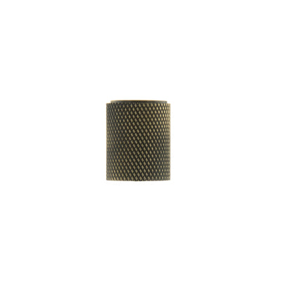 Millhouse Brass Watson Cylinder Knurled Cabinet Knob on Concealed Fix