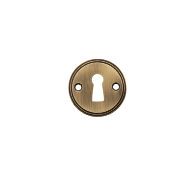 Millhouse Brass Solid Brass Open Key Hole Escutcheons