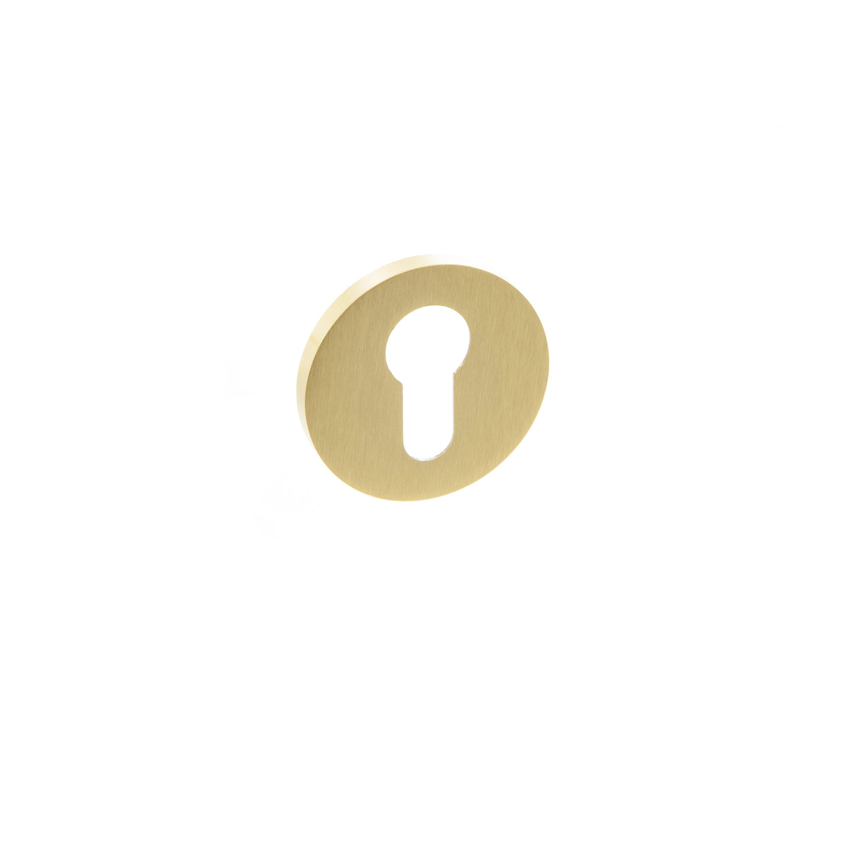 Millhouse Brass Euro Escutcheons on 5mm Slimline Round Rose