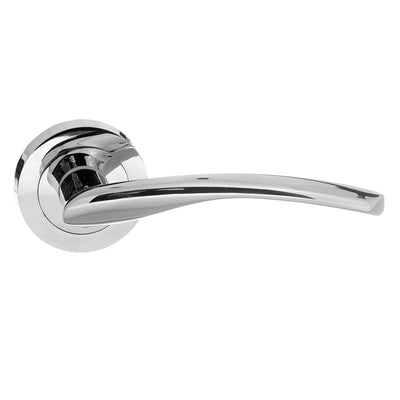 STATUS Arizona Lever Door Handle on Round Rose