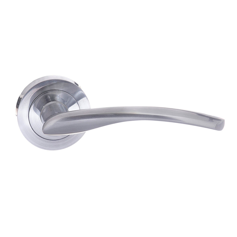 STATUS Arizona Lever Door Handle on Round Rose