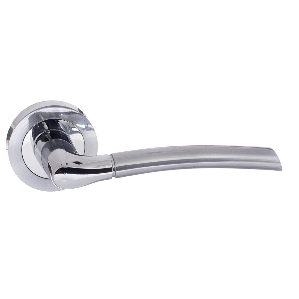 STATUS Indiana Lever Door Handle on Round Rose