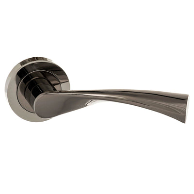 STATUS Colorado Lever Door Handle on Round Rose