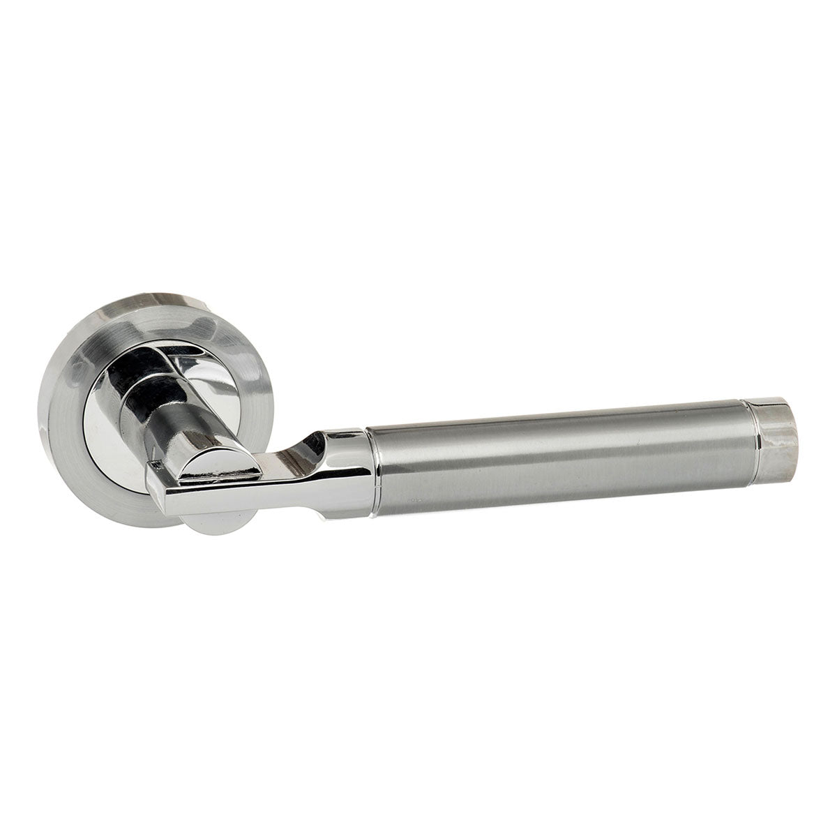 STATUS Dakota Lever Door Handle on Round Rose