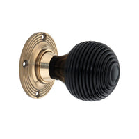 Ebony Beehive Door Knob (Mortice/Rim Knob)