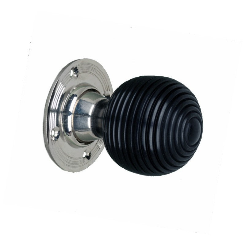 Ebony Beehive Door Knob (Mortice/Rim Knob)