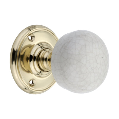 Crackled Porcelain Door Knob