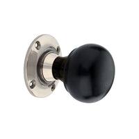 Ebony Cottage Bun Door Knob (Mortice/Rim Knob)