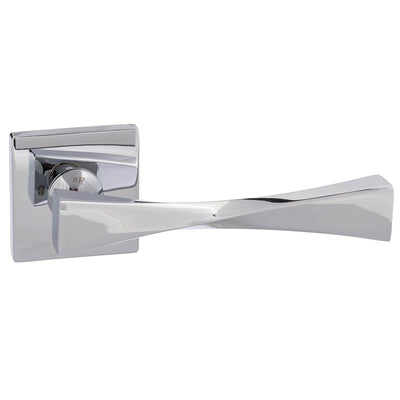 Senza Pari Guido Lever Door Handle on Flush Square Rose