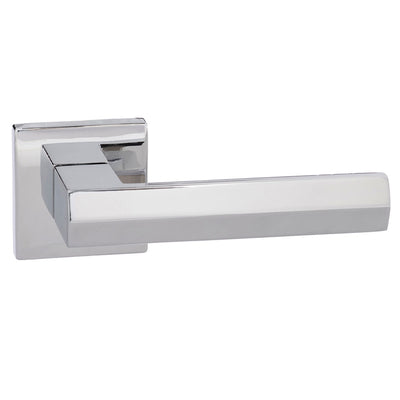 Senza Pari Davoli Lever Door Handle on Flush Square Rose