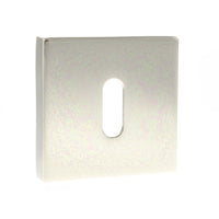 Senza Pari Key Escutcheons on Flush Square Rose