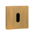 Senza Pari Key Escutcheons on Flush Square Rose