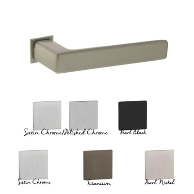 Tupai Exclusivo 5S Line Portel Lever Door Handle on Concealed Square Rose