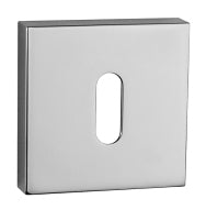 Tupai Rapido Curva/QuadraLine Key Escutcheons on Square Rose