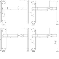 Twin Suite Lever on Plate