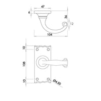 Antique Regal Suite Lever on Plate