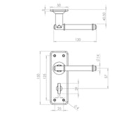 Antique Belfry Suite Lever on Plate