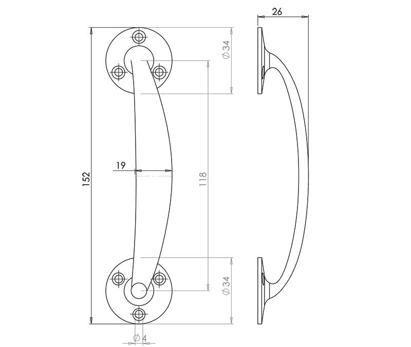 Aluminium Bow Handles