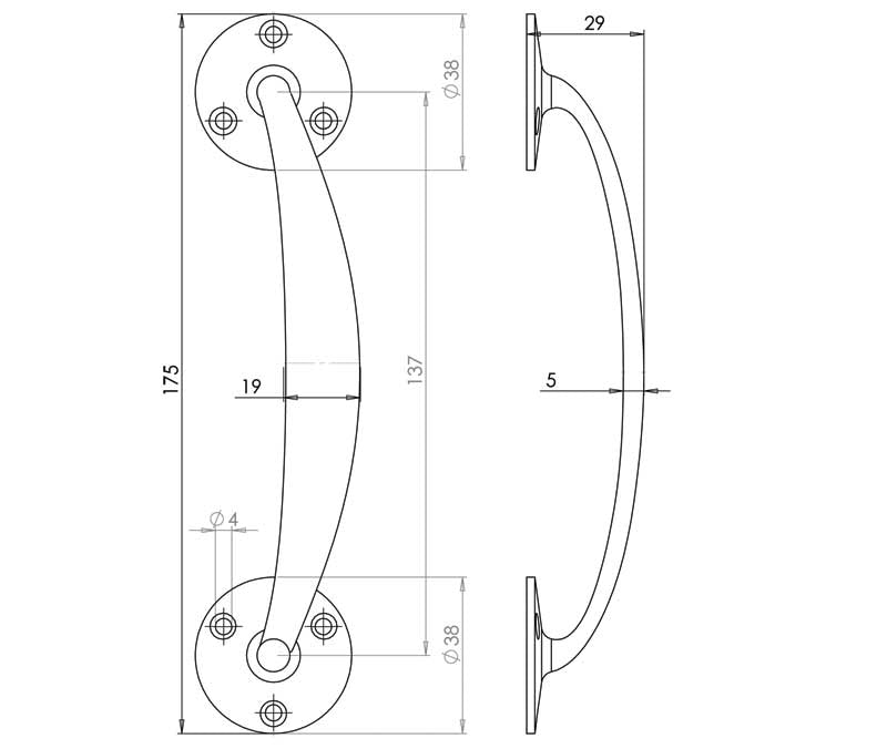 Aluminium Bow Handles