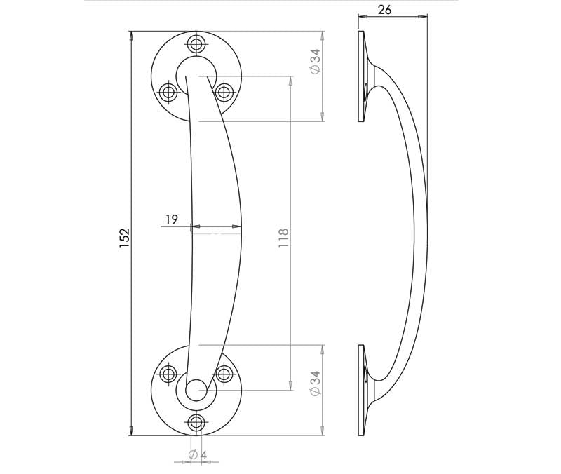 Bow Shape Pull Handles