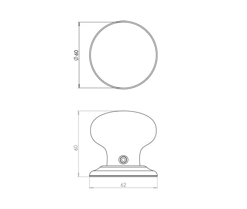 Porcelain Mortice Door Knobs