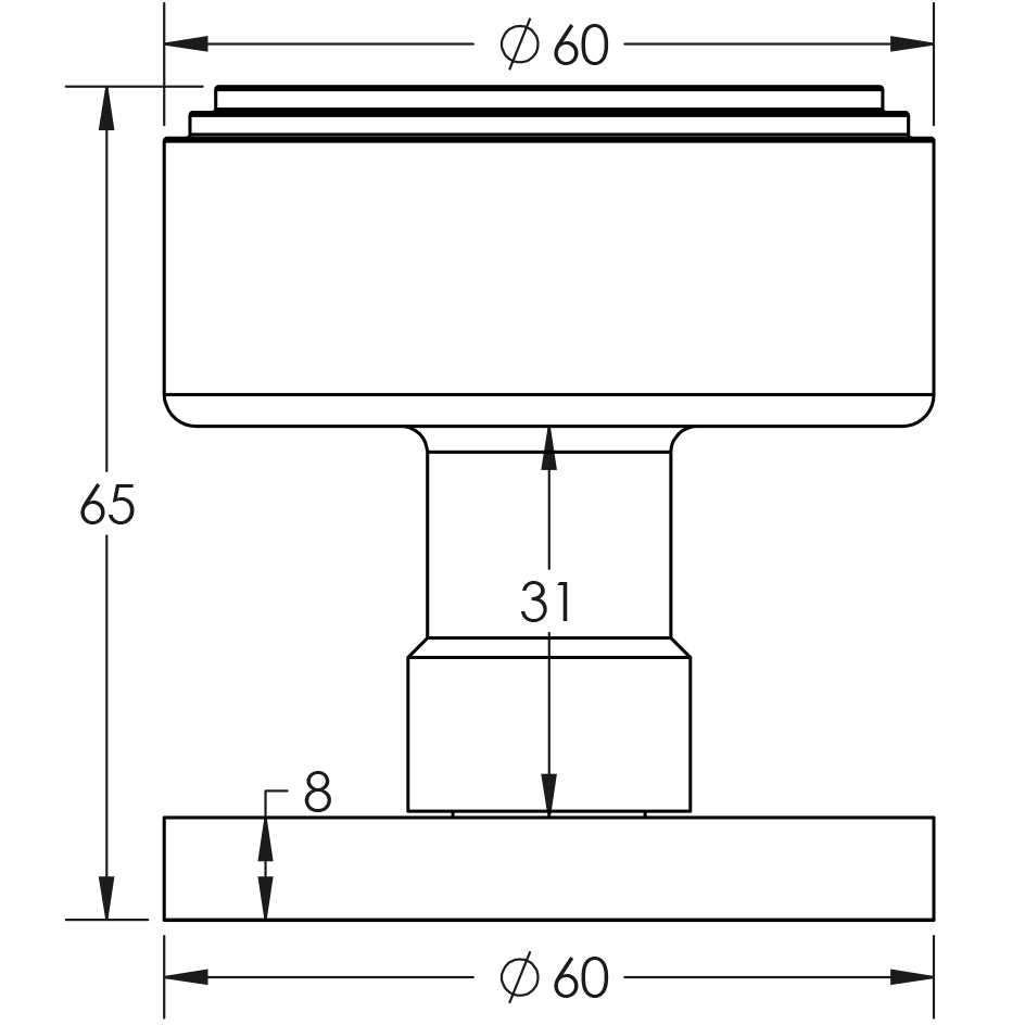 Step Mortice Door Knob