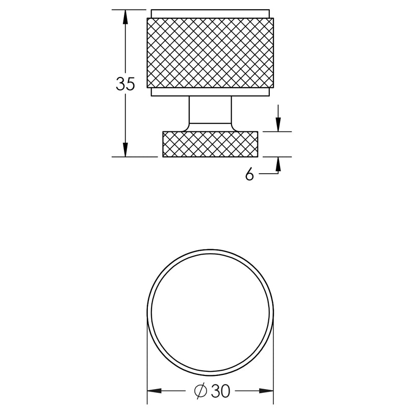 Piccadilly Knurled Cupboard Knobs