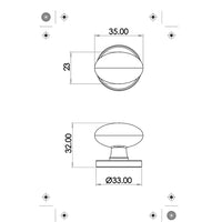 Oval Cupboard Knobs