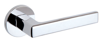 Tupai Exclusivo 5S Line Portel Lever Door Handle on 5mm Slimline Round Rose