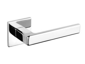 Tupai Exclusivo 5S Line Portel Lever Door Handle on 5mm Slimline Square Rose