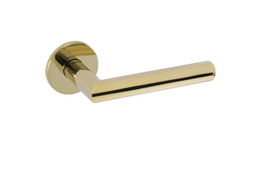 Tupai Exclusivo 5S Line Covela Lever Door Handle on 5mm Slimline Round Rose