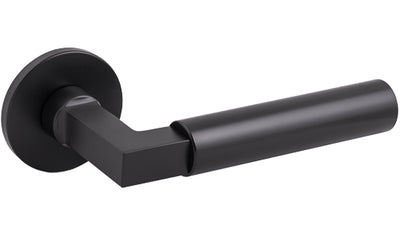 Tupai Exclusivo 5S Line Covas Lever Door Handle on 5mm Slimline Round Rose