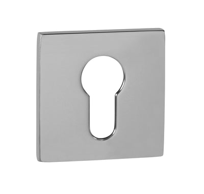 Tupai Exclusivo 5S Line Euro Escutcheons on 5mm Slimline Square Rose