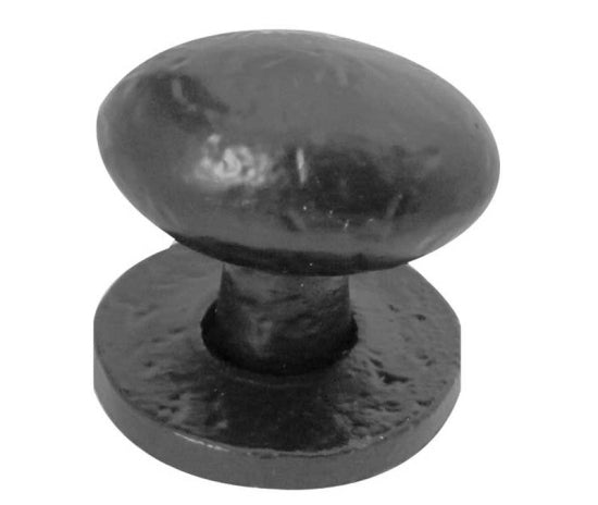 Black Oval Cupboard Knob