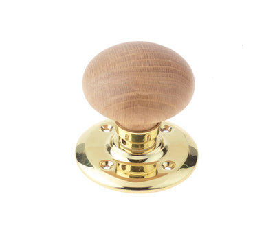 French Oak Mortice Door Knobs