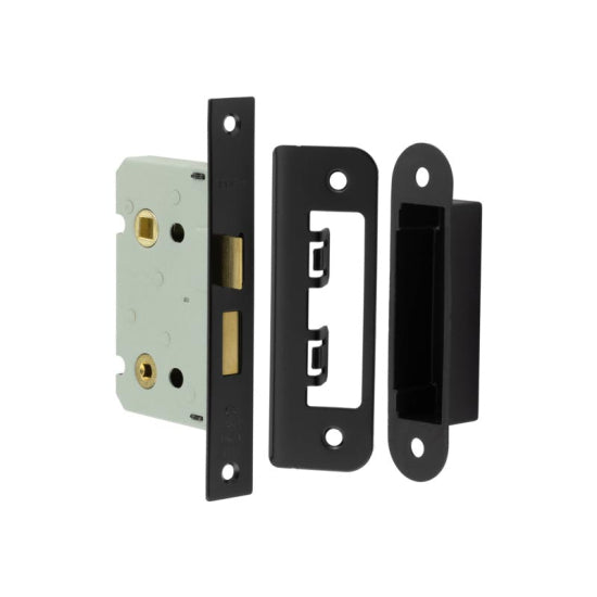 Jedo Kontrax Bathroom locks with Square Forend & Radiused Strike Plate