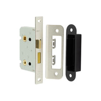 Jedo Kontrax Bathroom locks with Square Forend & Radiused Strike Plate