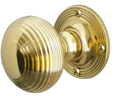 Reeded Mortice Door Knobs 53mm