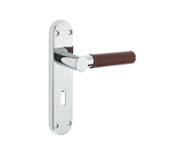 Ascot Suite Lever on Plate Brown Leather