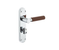 Ascot Suite Lever on Plate Brown Leather