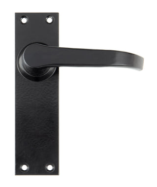 Black Deluxe Lever Latch Set