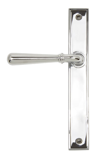 Polished Chrome Newbury Slimline Lever Latch Set