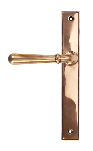 Polished Bronze Newbury Slimline Lever Latch Set