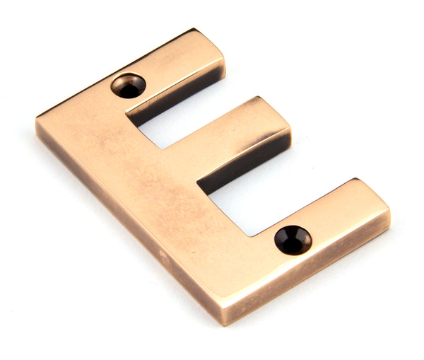 Polished Bronze Letter E